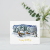 ウィンターハッピーホリデーズビジネスクリスマスカード シーズンカード (スタンド正面)