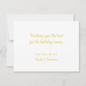 ウィンターハッピーホリデーズビジネスクリスマスカード シーズンカード (裏面)