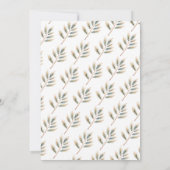 ウィンターハローベビークリスマスコテージベビーシャワー 招待状 (裏面)