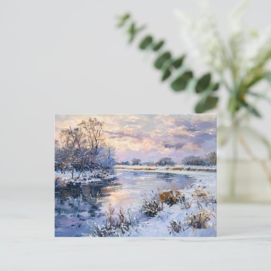ウィンターハヴェル川の風景 シーズンポストカード (スタンド正面)