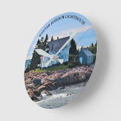 ウィンターハーバーライトハウスメインウォールクロック ラウンド壁時計 (傾斜)