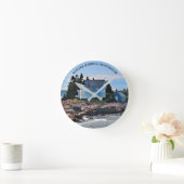 ウィンターハーバーライトハウスメインウォールクロック ラウンド壁時計 (ホーム)