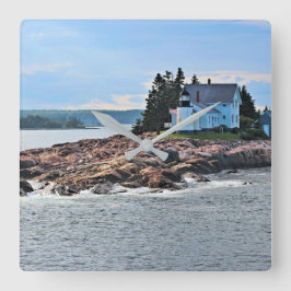 ウィンターハーバーライトハウスメインクロック スクエア壁時計