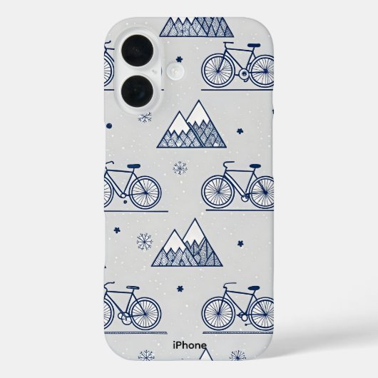 ウィンターバイクマウンテンiPhone 16ケース Case-Mate iPhoneケース (裏面)