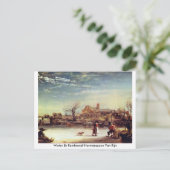 ウィンターバイレンブラントHarmenszoon Van Rijn ポストカード (スタンド正面)