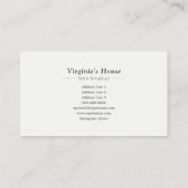 ウィンターバケーションレンタルベッド&ブレックファースト 名刺 (裏面)