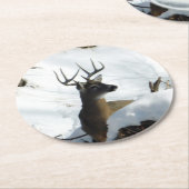 ウィンターバックコースター ラウンドペーパーコースター (アングル)