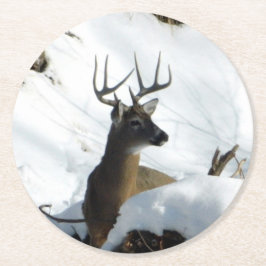 ウィンターバックコースター ラウンドペーパーコースター