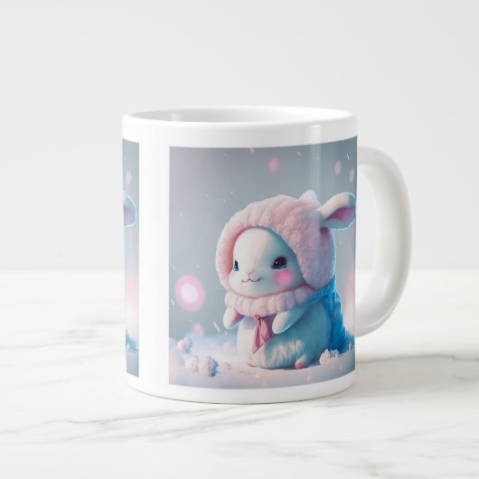 ウィンターバニージャンボマグ ジャンボコーヒーマグカップ (正面右)