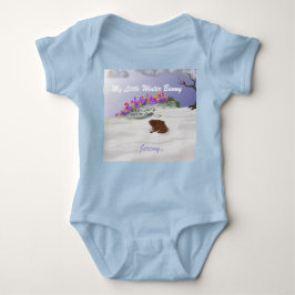 ウィンターバニー ベビーボディスーツ