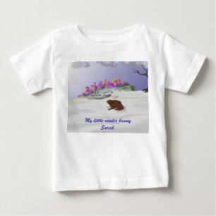 ウィンターバニー ベビーTシャツ