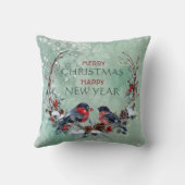 ウィンターバーズパインブランチリース クッション (裏面)