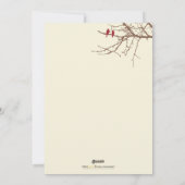 ウィンターバーズファミリーホリデーカード(マルーン) シーズンカード (裏面)