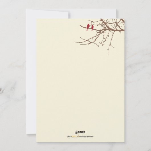 ウィンターバーズファミリーホリデーカード（マルーン） シーズンカード (裏面)