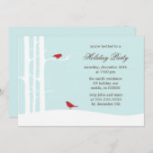 ウィンターバーズホリデーパーティー招待状 招待状 (正面/裏面)