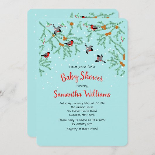 ウィンターバーズ招待状 招待状 (正面/裏面)