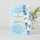 ウィンターバーチのウェディング 招待状 (スタンド正面)