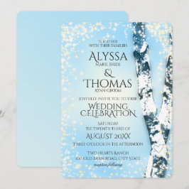 ウィンターバーチのウェディング 招待状