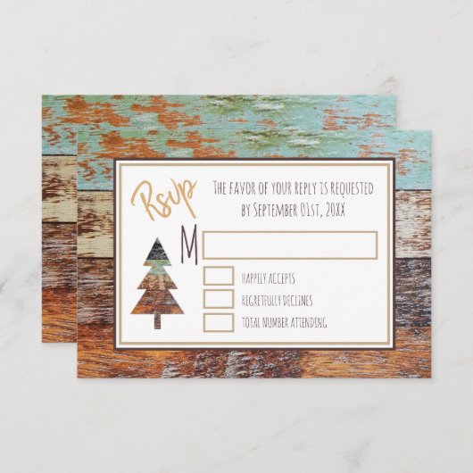 ウィンターバーンクリスマスパーティー 出欠カード (正面/裏面)