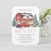 ウィンターバーンクリスマスホリデーディナーパーティー 招待状 (スタンド正面)