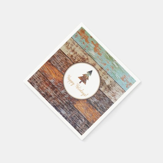 ウィンターバーンハッピーホリデイズ スタンダードカクテルナプキン (角)