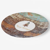 ウィンターバーンハッピーホリデイズ ペーパープレート (アングル)