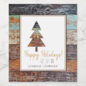 ウィンターバーンハッピーホリデイズ ワインラベル (シングルラベル)