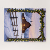 ウィンターバ素朴ンアットサンセット ジグソーパズル (横)