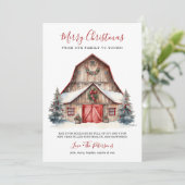 ウィンターバ素朴ンクリスマス シーズンカード (スタンド正面)