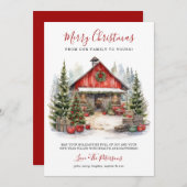 ウィンターバ素朴ンクリスマス シーズンカード (正面/裏面)