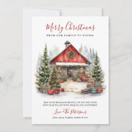 ウィンターバ素朴ンクリスマス シーズンカード