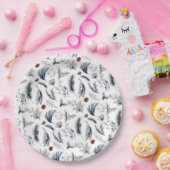 ウィンターパインエレガントボタニカルホリデイ ペーパープレート (パーティー)