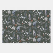 ウィンターパインエレガントボタニカルホリデイ ラッピングペーパーシート (正面3)