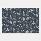 ウィンターパインエレガントボタニカルホリデイ ラッピングペーパーシート (正面2)