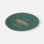 ウィンターパインクリスマスパーティー ペーパープレート (アングル)