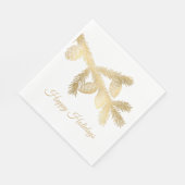 ウィンターパインクリスマス スタンダードランチョンナプキン (角)