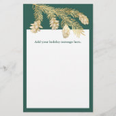 ウィンターパインクリスマス 便箋 (正面)