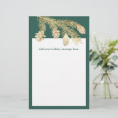 ウィンターパインクリスマス 便箋 (スタンド正面)