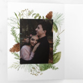 ウィンターパイングリーンリートリフォールド結婚式招待状 三つ折り招待状 (内部最初)