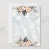 ウィンターパインコーンフローラクリスマスパーティー 企業の 招待状 (裏面)