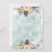 ウィンターパインコーンフローラクリスマスパーティー 企業の 招待状 (裏面)