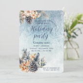 ウィンターパインコーンフローラホリデーパーティ企業の 招待状 (スタンド正面)
