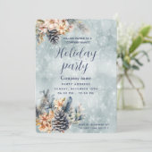 ウィンターパインコーンフローラホリデーパーティ企業の 招待状 (スタンド正面)