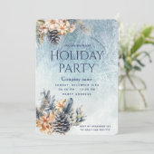 ウィンターパインコーンフローラホリデーパーティ企業の 招待状 (スタンド正面)