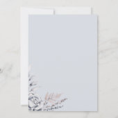 ウィンターパインコーンフローラリースボホ結婚ズインビタ 招待状 (裏面)