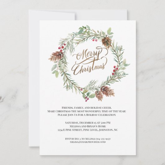 ウィンターパインコーンレッドベリークリスマスパーティー (正面)