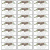 ウィンターパインコーン結婚ズゲスト住所 シール (正面)