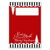 ウィンターパインズクリスマスシーティング座席表 テーブルナンバー (正面)