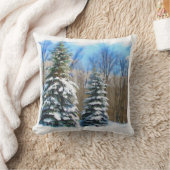 ウィンターパインズピロー クッション (ブランケット)