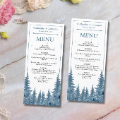 ウィンターパインズ結婚クリスマスのメニューカード メニュー